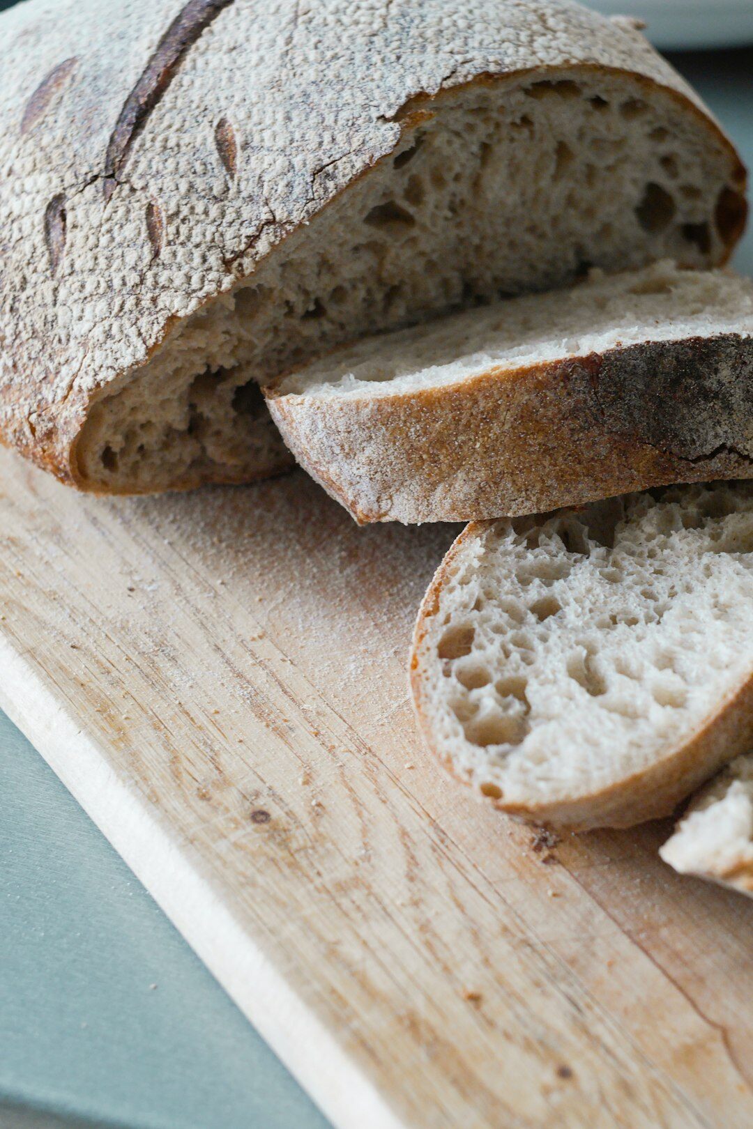 sliced homemade bread