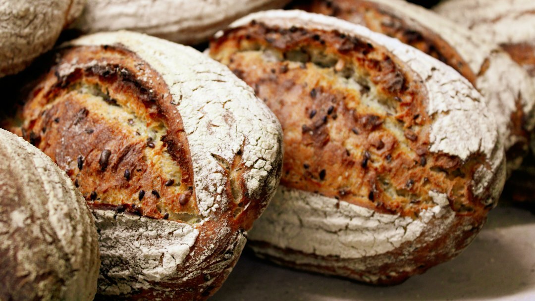 freshly baked bread loaf